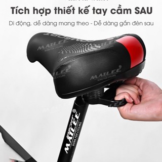  Đệm Yên Xe Đạp COMFORT đa lò xo mặt dưới mút đàn hồi dày bọc da PU khung kim loại cho xe đạp MTB xe thể thao MAI LEE 