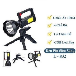 Đèn pin siêu sáng 1 chiếu xa 300m - mã l832. đèn pin cầm tay