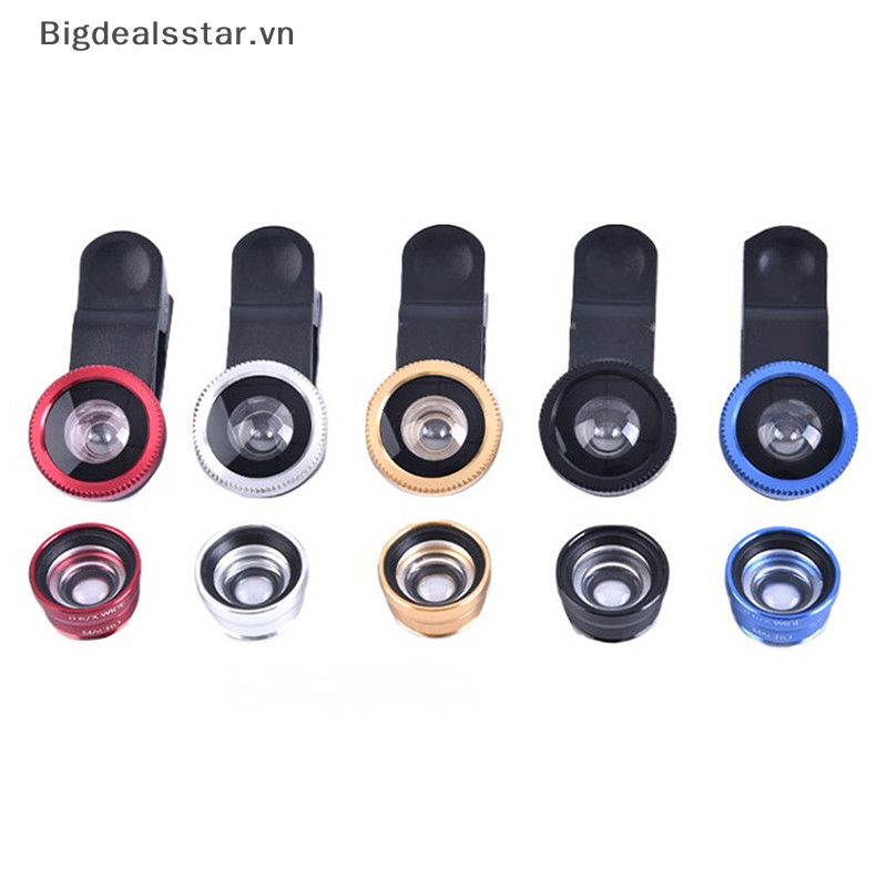 Bsvn 3In1 Ống Kính Điện Thoại Camera Chung Cho Điện Thoại Thông Minh Góc Rộng Ống Kính Mắt Cá Và Kẹp Bộ Camera Macro Cho Điện Thoại Di Động Đa Năng HOT
