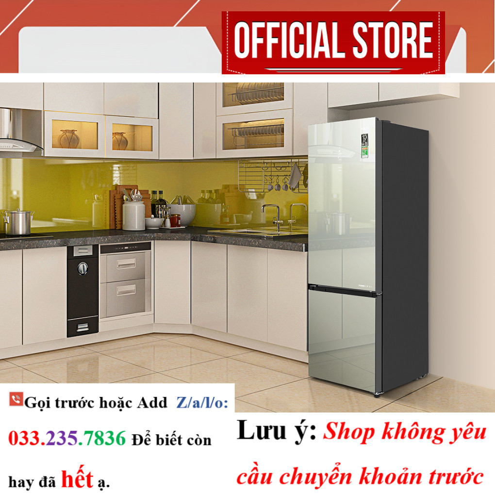 Tủ lạnh Aqua Inverter 292 lít AQR-B350MA(GM) <SAle>