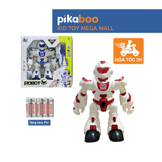 Robot vũ trụ điều khiển cao cấp Pikaboo có nhạc và đèn có lập trình chế độ tuỳ thích