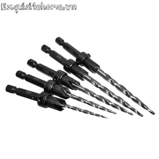 11 chiếc Hex Shank Taper Drill Counter Sink Hole Countersink Reaming Drill Bit