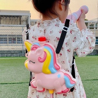 New Product#Children's Backpack Water Gun Toy Water Spray Pull-out Children's Large Capacity Internet Celebrity Water Water Pistols Boys and Girls Toys2wu