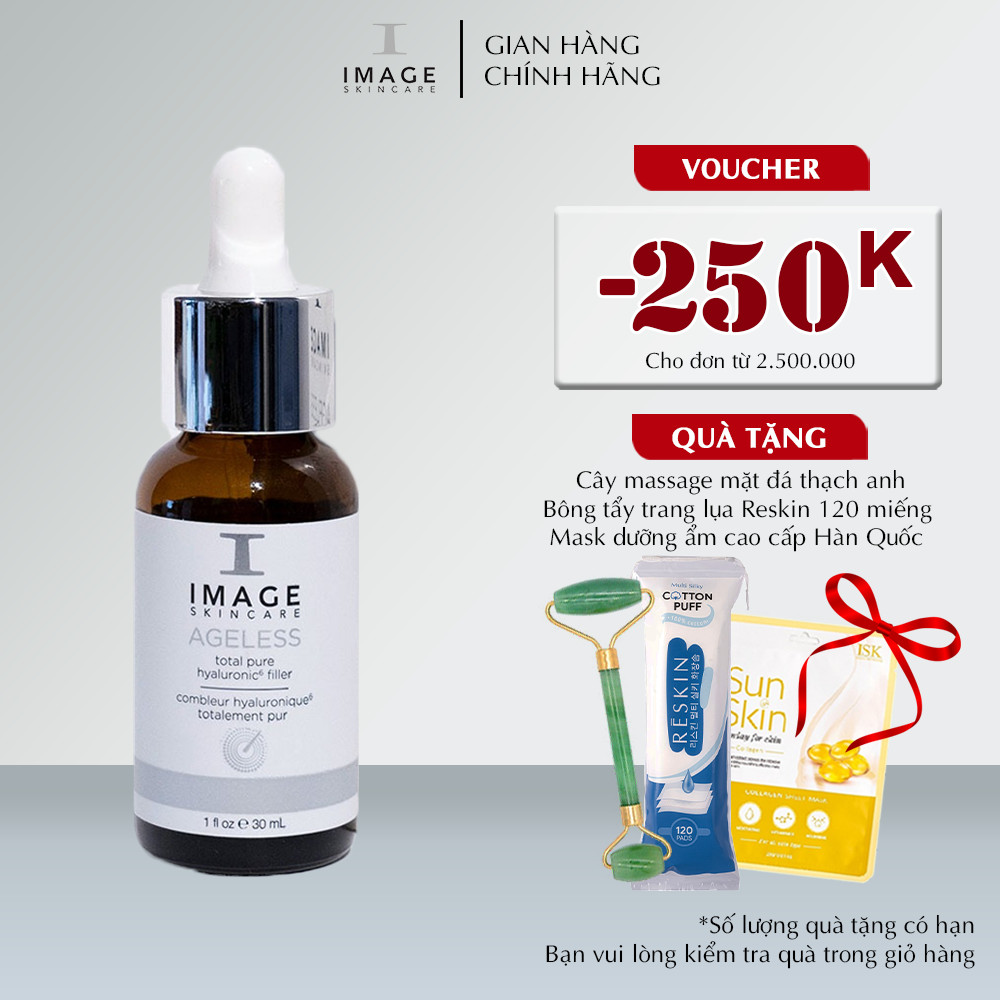 Tinh chất làm căng mịn và dưỡng ẩm Image Skincare Ageless Total Pure Hyaluronic 6 Filler 30ml