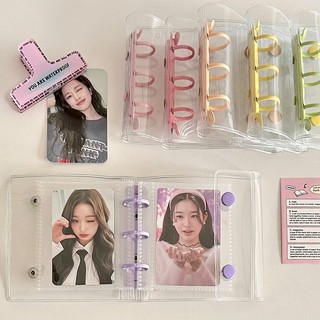 Kẹo màu album ảnh mini thẻ trong suốt lá rời thần tượng hộp đựng thẻ pvc bìa album ảnh