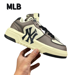 COD Giày MLB Chunky Liner New York Yankees, giày sneaker NY chính hãng màu trắng phối logo đen/