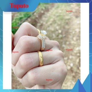  Nhẫn trơn 2 chỉ mạ vàng chuẩn 24k khắc mộc 9999 siêu bền màu 