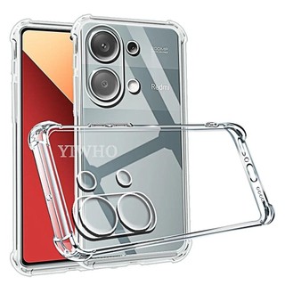 Ốp điện thoại chống sốc cho xiaomi redmi note 13 pro 4g 12 pro plus 5g trong suốt silicon trong suốt ốp lưng mềm tpu ốp lưng