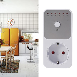 NEW>>Timer Socket Socket Controller Timing Socket White 240V/50Hz Countdown