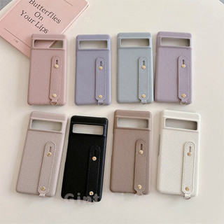 Ốp điện thoại có hoa văn bằng da PU sang trọng có khóa vòng đeo tay cho Google Pixel 9 Pro XL 9A 8A 7 Pro 7A 8 6 6A Vỏ điện thoại