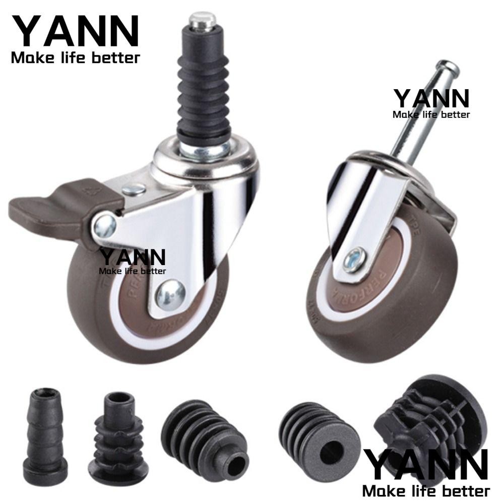 Yann1 Xe Đẩy Bánh Xe, Cao Su ABS Bánh Cao Su Nắp, Thay Thế Tắt Tiếng Vali Bánh Xe Phần Caster Chèn Tay áo