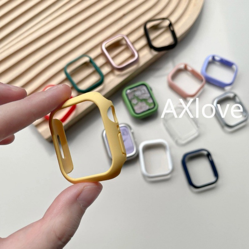 Ốp Lưng PC Cứng Mờ Cho Apple Watch ultra 2 9 8 49mm 45mm 44MM Khung Bảo Vệ Cho iWatch series 3 2 1 5