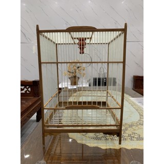  Lồng chim chào mào tự ráp Lồng ép mộc chào mào chất liệu trúc già xử lý mọt kèm nan cáp quang chắc chắn bền đẹp 