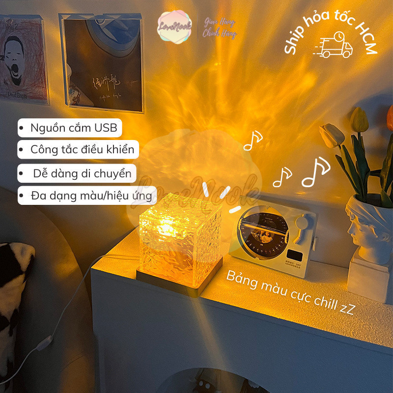 Đèn Ngủ 3D LoveNook – Ngọn Lửa Độc Lạ, Trang Trí Linh Hoạt