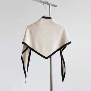 Khăn choàng len sang trọng nhẹ mặc bên ngoài Thời trang Khóa màu Tam giác Đan bốn mùa Sử dụng kép Thắt nút Khăn quàng cổ đeo vai cao cấp nhẹ Khăn len sang trọng Khăn choàng ngoài Mặc thời trang Tam giác khóa màu K