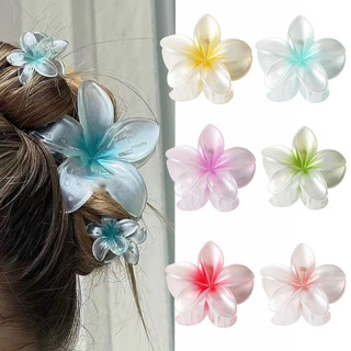  Kẹp Tóc Hoa Sứ Trong Suốt Màu Ngọc Trai Thời Trang Móng Vuốt Kẹp Phụ Kiện Tóc Phong Cách Châu Âu Và Mỹ