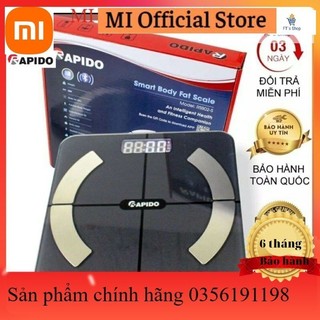 Cân điện tử phân tích 11 chỉ số cơ thể có Bluetooth hàng chính hãng Rapido