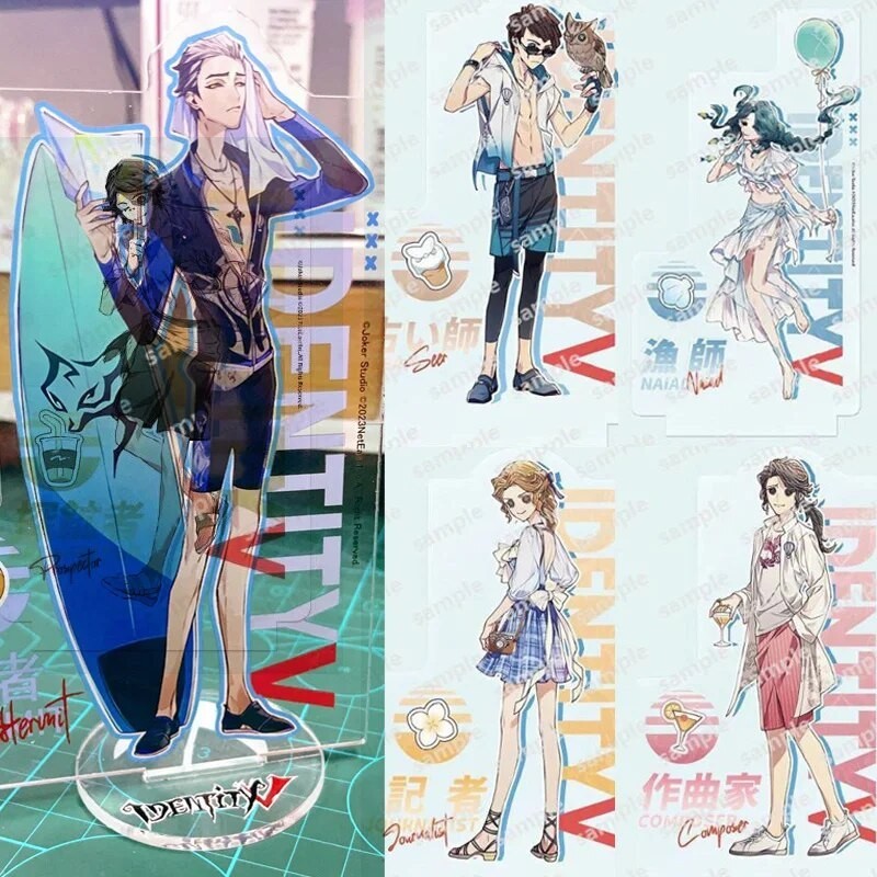 Móc khóa Hot Anime Identity V Game Beach Series Doctor Lawyer Thief Thief Phụ kiện trang trí túi xác
