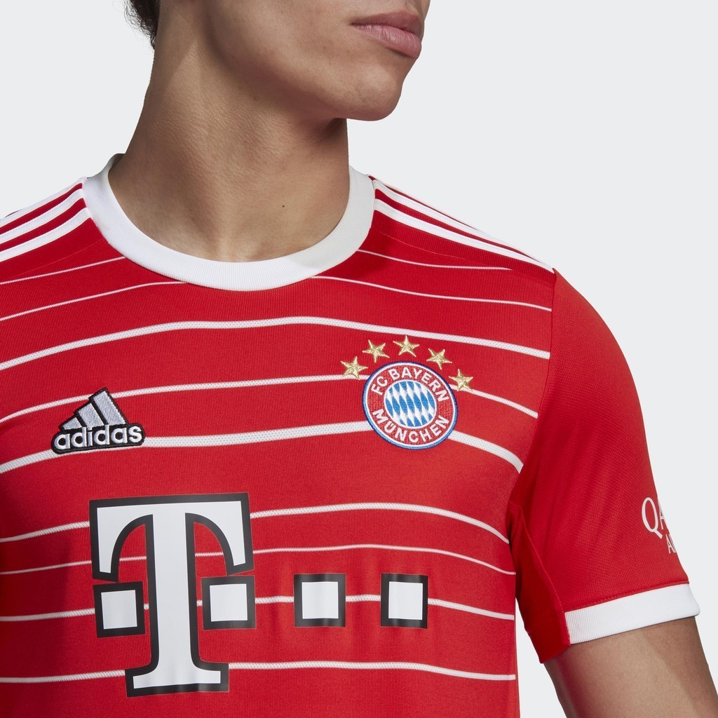 Adidas Bóng đá Áo Đấu Sân Nhà FC Bayern 22/23 Nam Đỏ H39900
