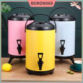 Boron069 Thùng đựng đồ uống nóng lạnh cách nhiệt Xô bằng thép không gỉ có vòi cho trà sữa
