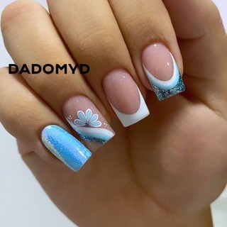 Móng tay giả có thể tháo rời Bấm vào móng tay DIY Đầu vuông