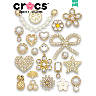 Charm Cross Jibbitz Kim Loại Khóa Giày Ngọc Trai Đá Quý Hợp Kim Chất Lượng Cao Phụ Kiện Trang Trí Giày Sticker Dép Cross