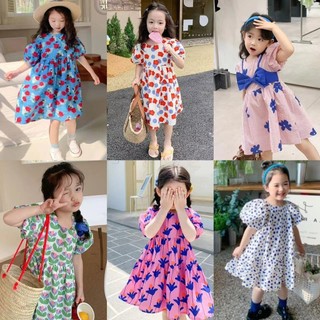 Trẻ em Quần áo trẻ em Váy bé gái Váy dây trẻ em Váy hoa mùa hè Váy trẻ em 3-8 tuổi Quần áo trẻ em-0404-gg