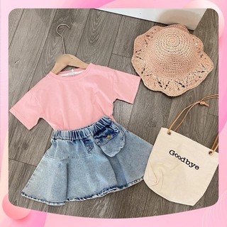 Xả Set áo cotton cổ tròn cv bò xkids