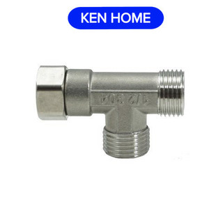 Tê cầu , tê chia nước bồn cầu và vòi xịt ren 21 ken home