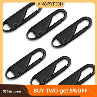Angryfish Có Thể Tháo Rời Dây Kéo Đầu Dây Kéo Thanh Trượt Kéo Phụ Kiện Để Sửa Chữa Gãy Khóa Túi Vali Áo Khoác Xuống