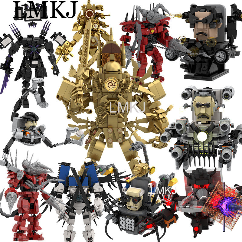 Lego Skibidi Toilet Titan / Titan TV Man Nâng cấp / Titan G-Man / Titan camera Man / Titan Drill Man