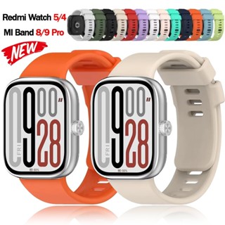Dây Đeo Thể Thao Silicon Cho Redmi Watch 5 / 4 Mềm Breathbale Dây Đeo Tay Cho Xiaomi Mi band 9 / 8 Pro Phụ Kiện Vòng Tay Thay Thế