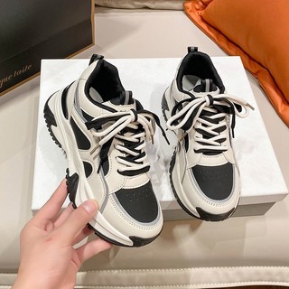 Giày Sneaker nữ độn đế da cao cấp Annie