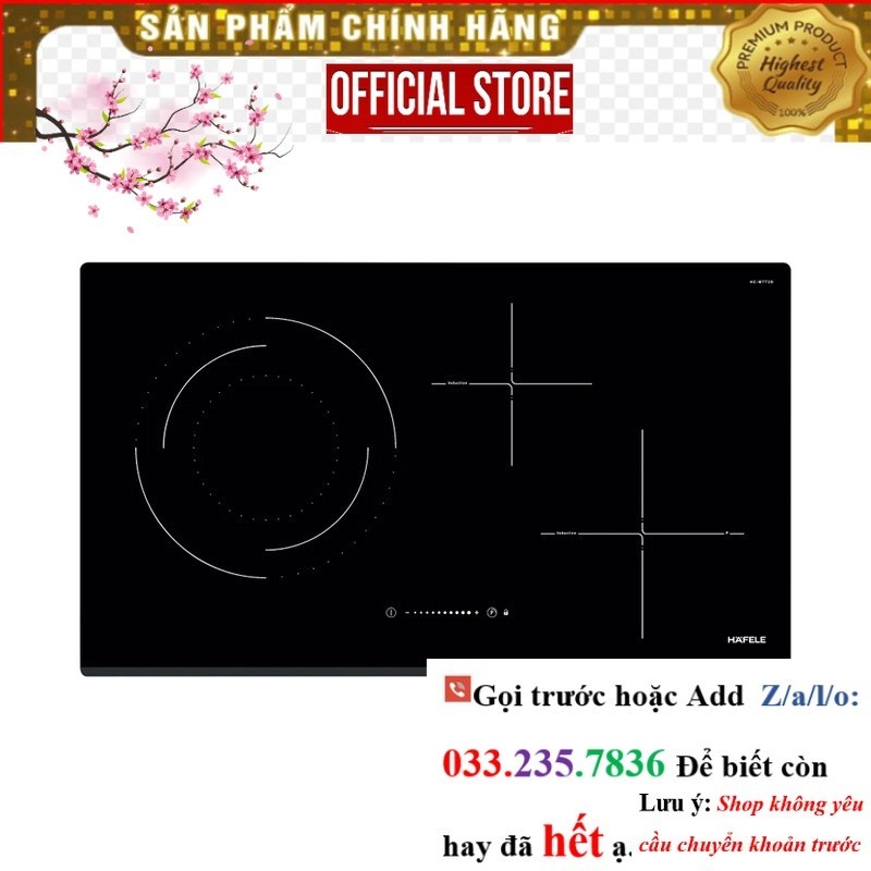 >Sale< Bếp từ kết hợp điện 3 vùng nấu Hafele HC-M773D (536.61.705)