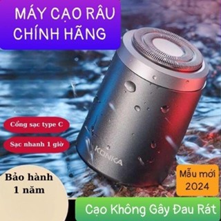 Máy cạo râu mini KONKA Hoặc ELEPT 585, Cạo Khô Sát Chân Râu Không Đau, Sạc Nhanh, Chống Thấm Nước