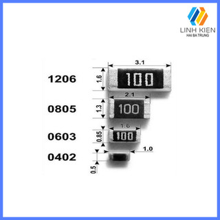 [Có sẵn] Trở Dán 0805 5% 1K ohm đến 8K2 ohm (50 Con)