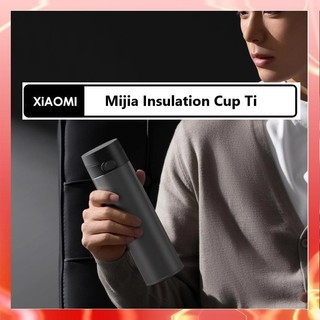 Mới xiaomi mijia thermos cup ti / ti 2 giữ ấm và làm mát 480ml nguyên chất titan cốc di động nhiệt nước uống khỏe mạnh