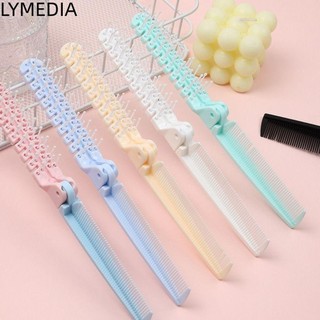 LYMEDIA Lược gấp bỏ túi, Lược cắt tóc hai đầu Lược chải tóc, Dụng cụ tạo kiểu tóc cầm tay Dụng cụ làm tóc Lược làm tóc