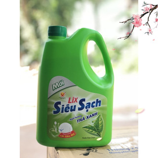 Nước rửa chén Lix 1,4kg hương trà xanh