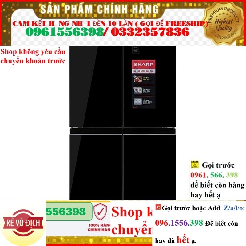 Tủ lạnh Sharp Inverter 362L SJ-FX420VG-BK . -bona prezo