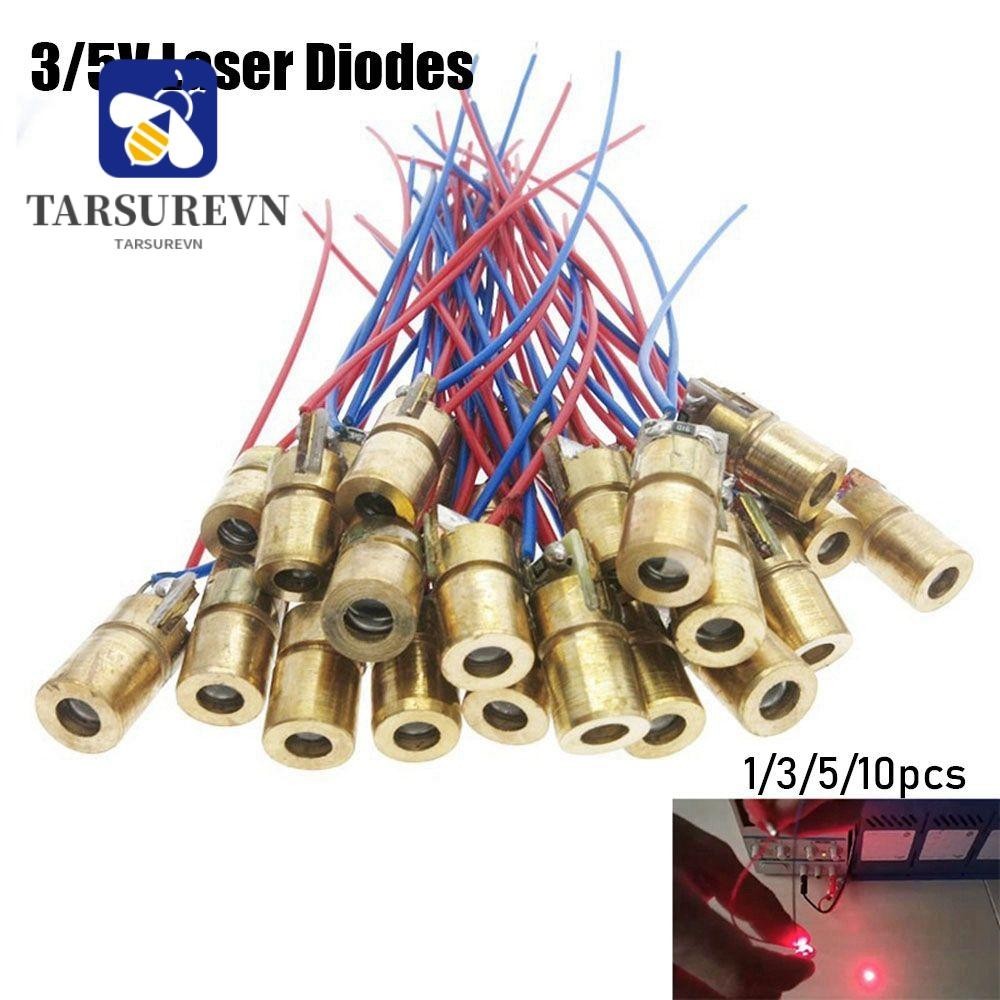 Tarsurevn 1 / 3 / 5 / 10 điốt Laser Mini Red Sight Mô-đun Diode Chấm 5 triệu watt