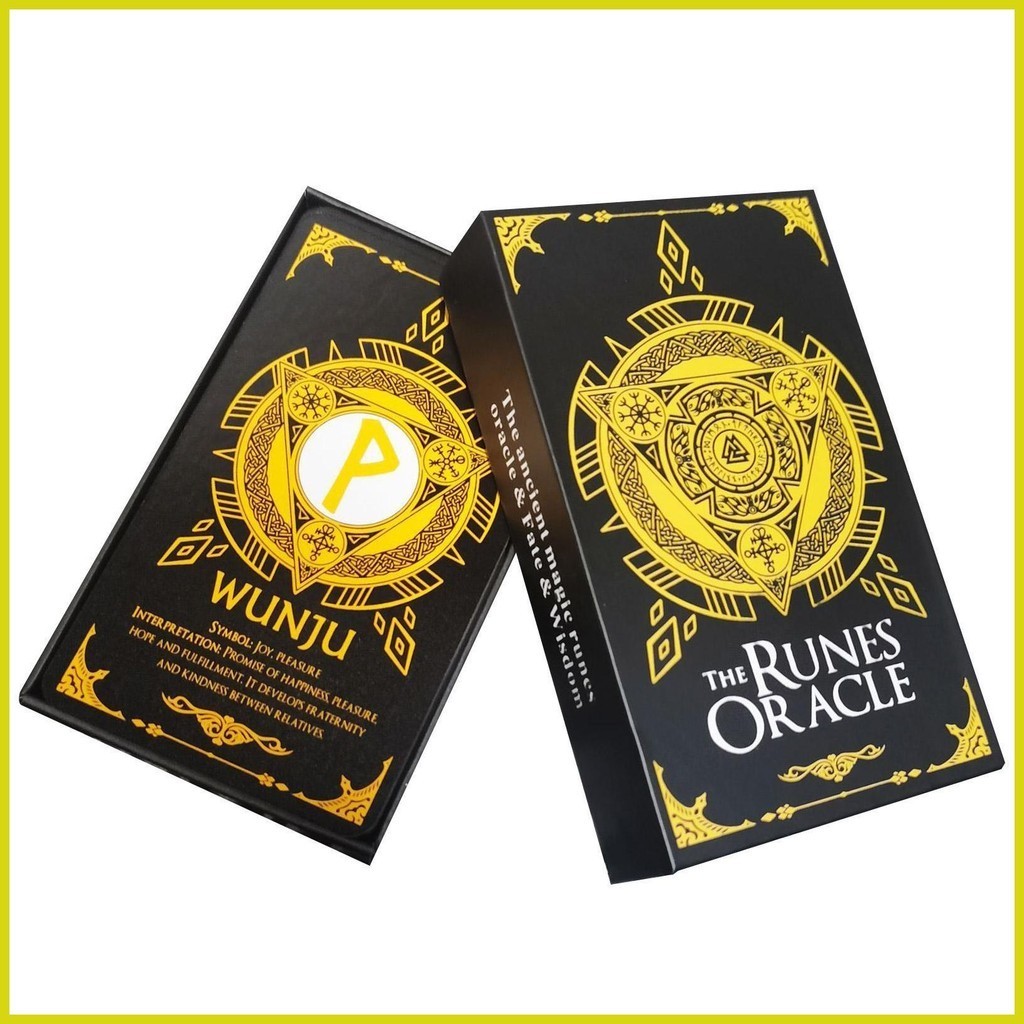 48 Bộ Tarot [Runes Oracle] Bộ bài Tarot Bộ bài Tarot di động Bộ bài Tarot Fortune Telling Board Game