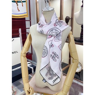 Thời trang mới nữ, khăn cổ khăn vuông nữ cc chữ cái khăn choàng họa tiết thời trang khăn choàng đầu cổ khăn tóc khăn choàng và quấn nữ khăn cổ khăn choàng vuông dây đeo