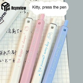 Sanrio Hình Vuông Bút Gel Kawaii Hello Kitty Kuromi Cinnamoroll Bút Viết 0.5mm Nhanh Khô Bút Báo Chí Học Sinh Quà Tặng Trường Học Vật Dụng Văn Phòng
