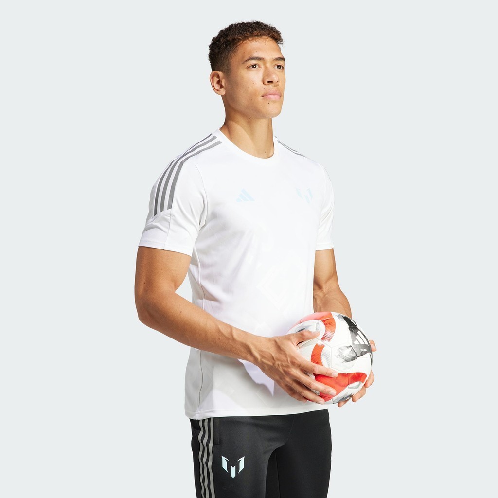 Adidas Bóng đá Áo Jersey Tập Luyện Messi Nam trắng IJ4940