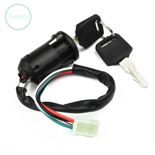 Bật tắt công tắc đánh lửa xe máy cho Honda Kawasaki Suzuki KTM màu đen tròn