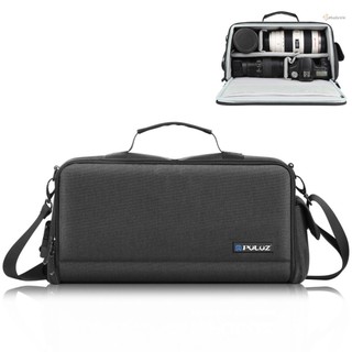 Túi đeo máy ảnh PULUZ PU5016B Túi đựng máy ảnh chống sốc Túi đeo vai dung tích lớn cho máy ảnh DSLR / SLR / Vỏ máy ảnh không gương lật có thể gập lại với bộ chia có thể tháo rời Macen-4.2