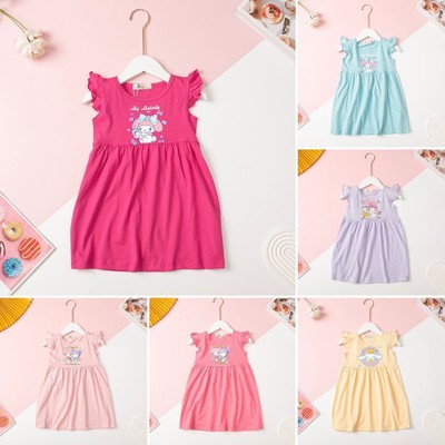 Váy thun cotton LITIBABY cánh tiên in hình cho bé 11kg - 30kg