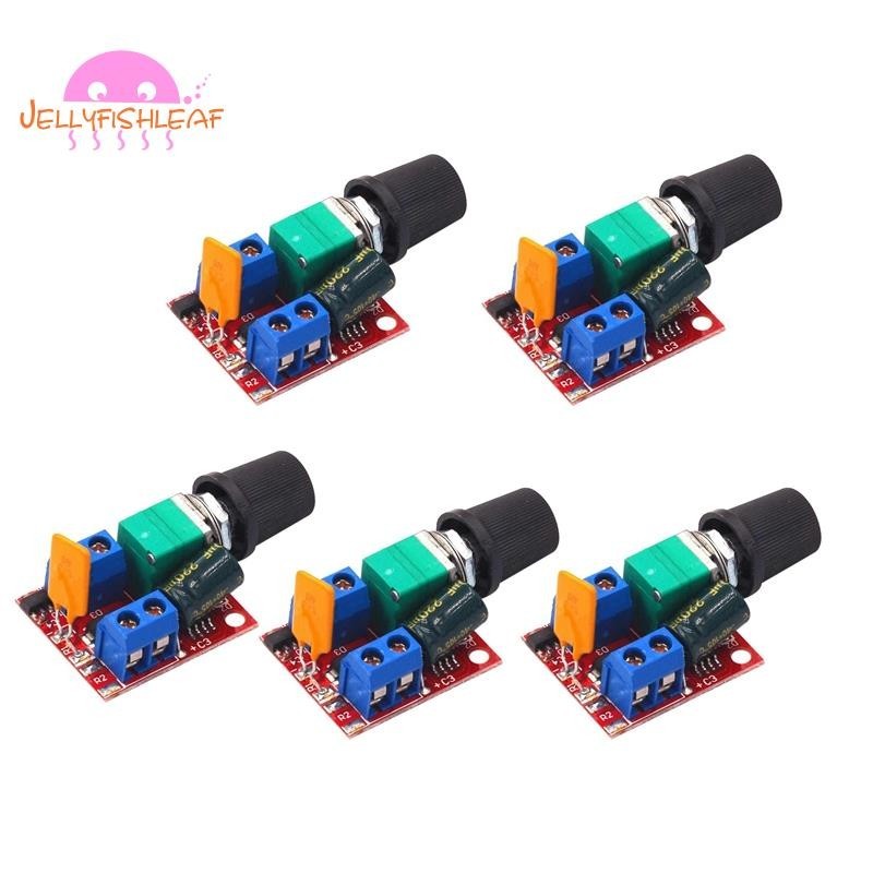 5pc Mini DC Motor Bộ Điều Khiển Tốc Độ Bộ Điều Khiển Tốc Độ 3V-35V Công Tắc Điều Khiển Tốc Độ LED Dimmer 5A Board Module 90W Tốc Độ Cao DIY