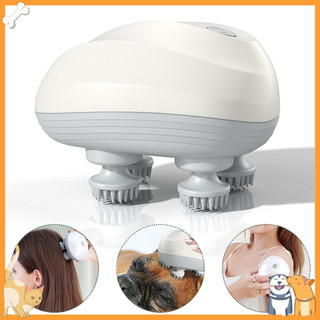 [Vip] Máy mát xa đầu bạch tuộc bằng điện Dụng cụ Massage thú cưng làm dịu nhẹ Thư giãn khớp và liên kết mát xa cho mèo
